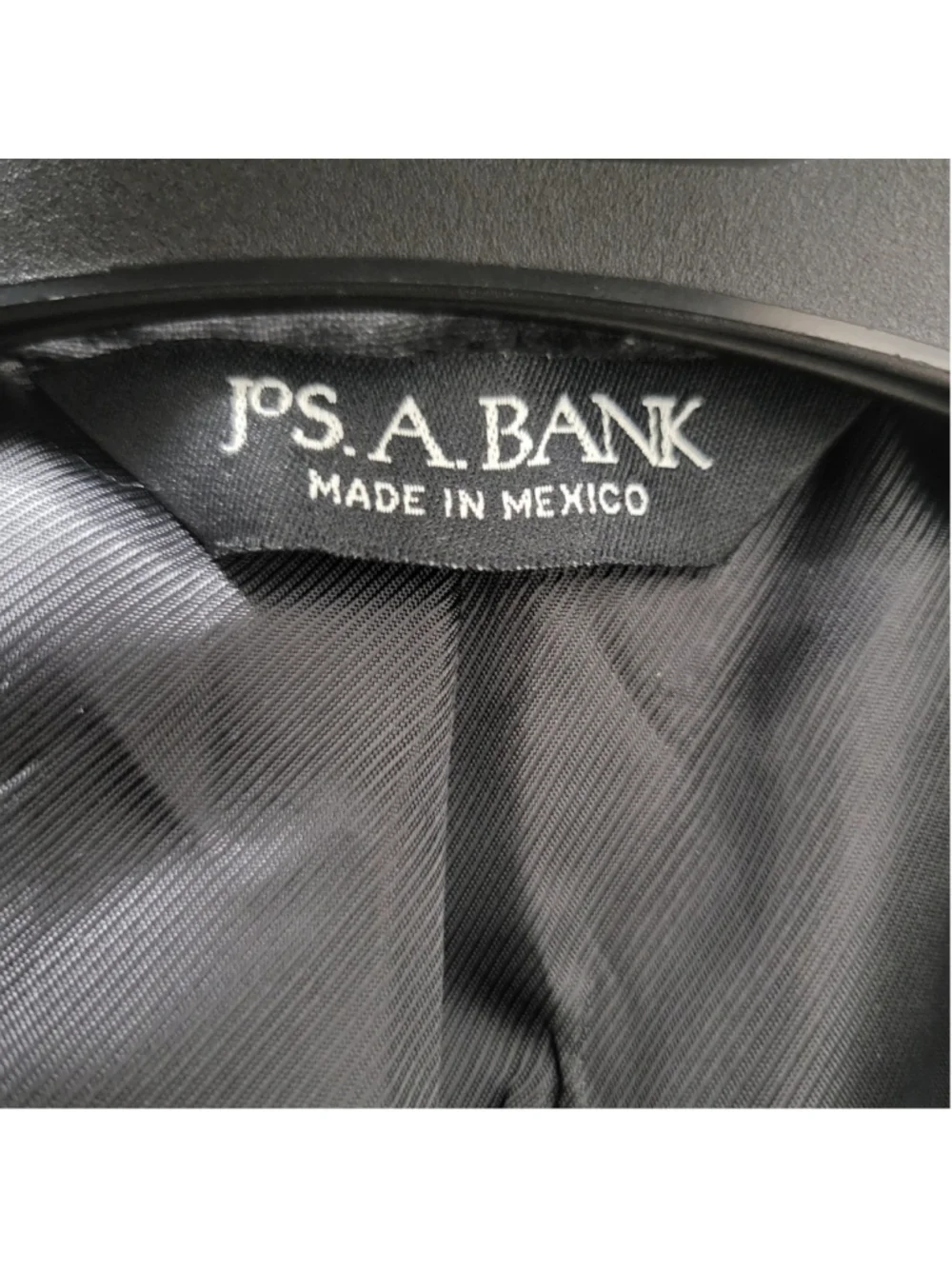 JoS A Bank Men Black Spring Weight 2-Button Center-Vent 100% Linen Jacket 38L